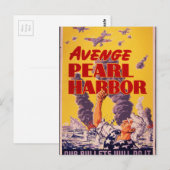 Avenge Pearl Harbor Postkarte (Vorne/Hinten)