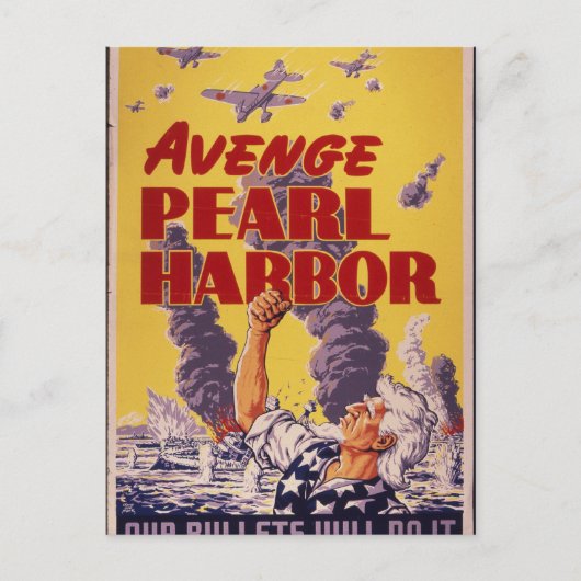Avenge Pearl Harbor Postkarte (Vorderseite)