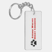 Avenge Wolves Delist Congress Vote Them Out Schlüsselanhänger (Vorderseite links)