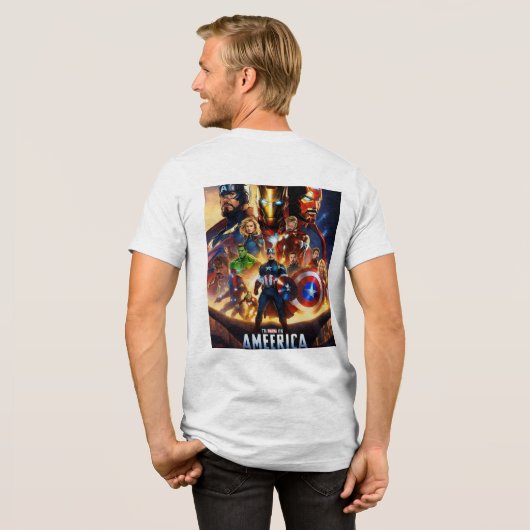 Avenger: Kampf um das Schicksal der Erde Tri-Blend Shirt (Rückseite voll)