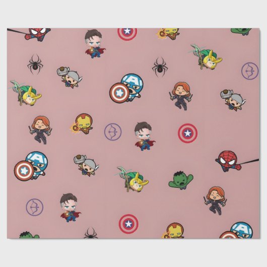 Avengers dachte sich, das Papier zu verschleiern | Geschenkpapier (Flach)