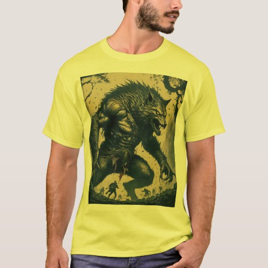 Avengers gegen Werewolf Fury. T-Shirt (Vorderseite)