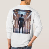 Avengers vs. Cyborgs: Epic Battle T - Shirt Design (Rückseite)