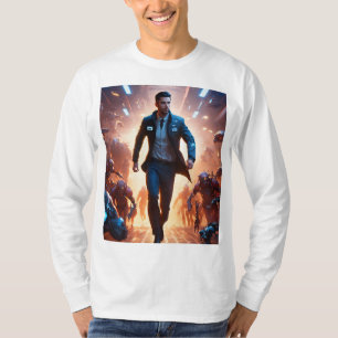 Avengers vs. Cyborgs: Epic Battle T - Shirt Design