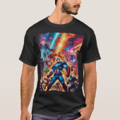 Avengers vs. Cyborgs Industrial Showdown T-Shirt (Vorderseite)