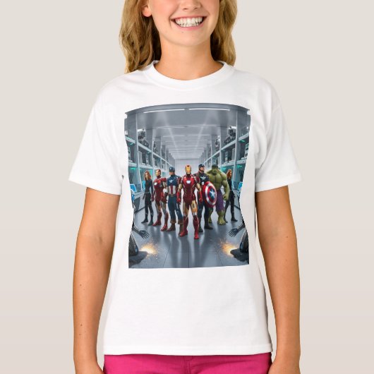 Avengers vs. Cyborgs T-Shirt (Vorderseite)