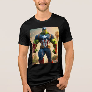 Avengers vs Mutanten Stadt-Scharmützel T-Shirt Tri-Blend Shirt