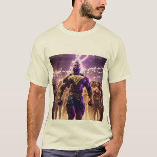 : Avengers vs Robots - Labrador Showdown T-Shirt