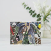 Avening Angel Postkarte (Stehend Vorderseite)