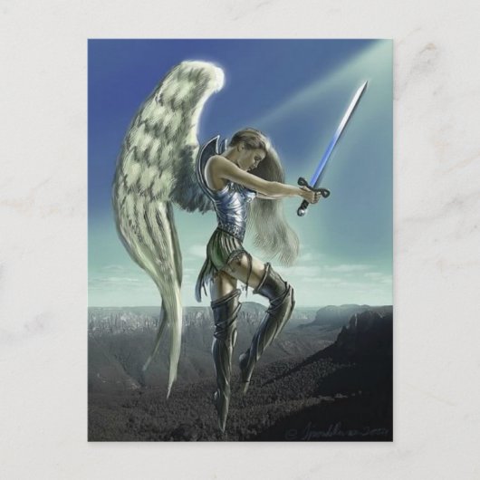 Avening Angel Postkarte (Vorderseite)
