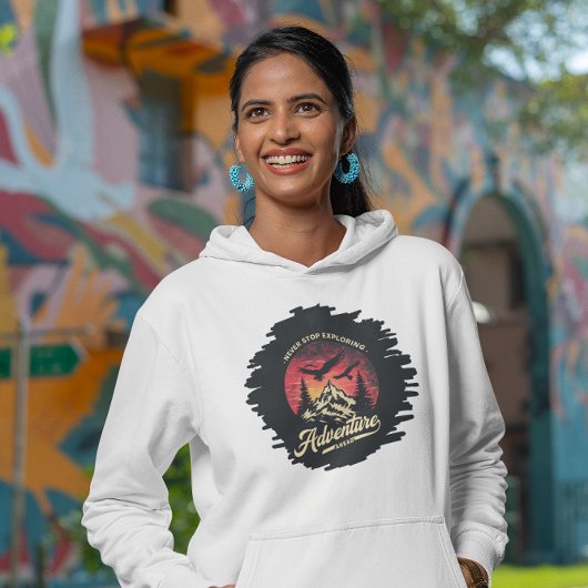 Aventure Ahead Explorer Wanderung Wanderer Design Hoodie