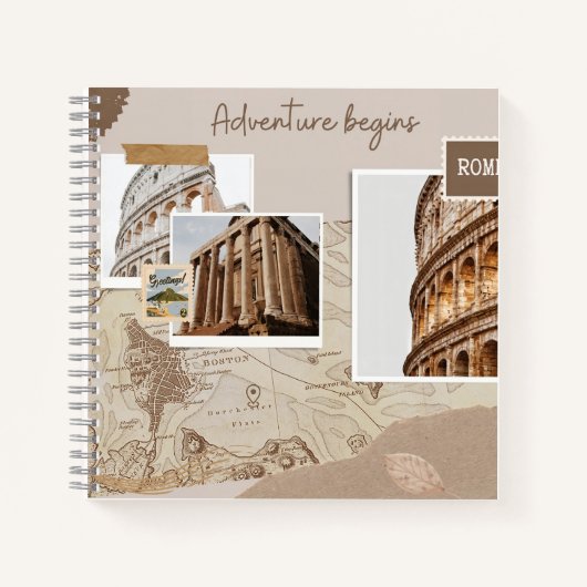 Aventure Scrapbook Travel Notizblock (Vorderseite)
