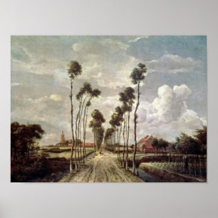 Avenue at Middelharnis, 1689 Poster