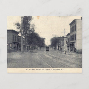 Avenue D, Bayonne, NJ 1911 Vintage Postkarte