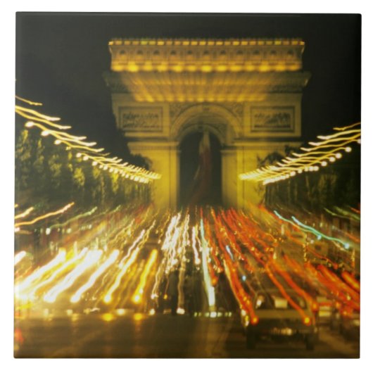 Avenue des Champs-Elysees, Arch of Triumph, Fliese (Vorderseite)