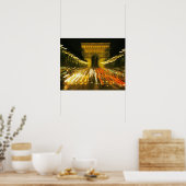 Avenue des Champs-Elysees, Arch of Triumph, Poster (Küche)