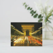 Avenue des Champs-Elysees, Arch of Triumph, Postkarte (Stehend Vorderseite)