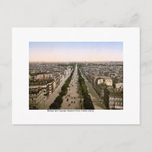 Avenue des Champs-Élysées Paris, 1904 Frankreich Feiertagspostkarte