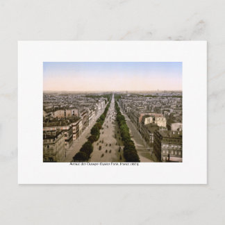 Avenue des Champs-Élysées Paris, 1904 Frankreich Feiertagspostkarte