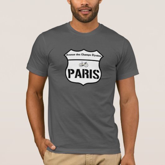 Avenue des Champs-Elysees Paris T-Shirt (Vorderseite)