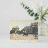 Avenue du Bois de Boulogne, Paris Vintag Postkarte (Stehend Vorderseite)