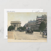 Avenue du Bois de Boulogne, Paris Vintag Postkarte (Vorne/Hinten)