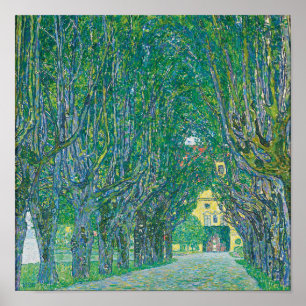 Avenue im Park Schloss Kammer bei Klimt Poster