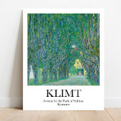 Avenue im Park Schloss Kammer Gustav Klimt Poster