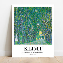 Avenue im Park Schloss Kammer Gustav Klimt Poster