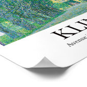 Avenue im Park Schloss Kammer Gustav Klimt Poster (Ecke)