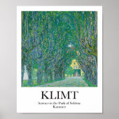 Avenue im Park Schloss Kammer Gustav Klimt Poster (Vorne)