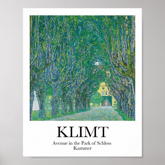 Avenue im Park Schloss Kammer Gustav Klimt Poster (Vorne)