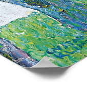 Avenue in der Parkmalerei von Gustav Klimt Poster (Ecke)