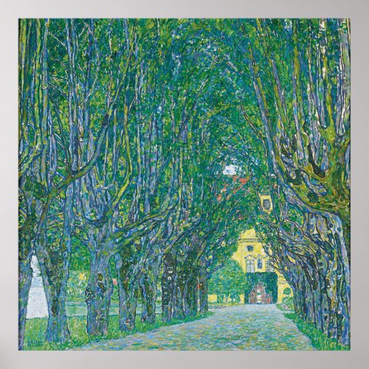 Avenue in der Parkmalerei von Gustav Klimt Poster (Vorne)