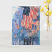 Avenue in Rain von Frederick Childe Hassam Karte (Gelbe Blume)