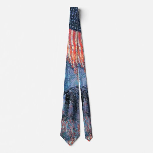 Avenue in Rain von Frederick Childe Hassam Krawatte (Vorderseite)