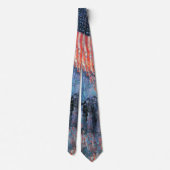 Avenue in Rain von Frederick Childe Hassam Krawatte (Rückseite)