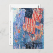 Avenue in Rain von Frederick Childe Hassam Postkarte (Vorne/Hinten)