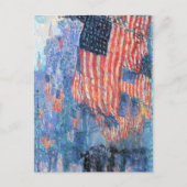 Avenue in Rain von Frederick Childe Hassam Postkarte (Vorderseite)