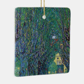 Avenue in Schloss Kammer Park bei Gustav Klimt Keramikornament (Rechts)