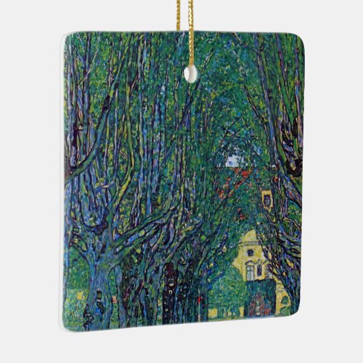 Avenue in Schloss Kammer Park bei Gustav Klimt Keramikornament (Rechts)