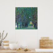 Avenue in Schloss Kammer Park bei Gustav Klimt Poster (Küche)