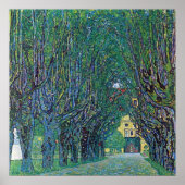 Avenue in Schloss Kammer Park bei Gustav Klimt Poster (Vorne)