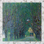 Avenue in Schloss Kammer Park bei Gustav Klimt Puzzle<br><div class="desc">Die Avenue im Schloss Kammer Park (1912) von Gustav Klimt ist ein Vintages Viktorianisches Kunstsymbolismus der Zeit. Von außen hat man einen Ausblick auf das Schloss am Ende einer langen, von Bäumen gesäumten Straße, die von schönen Frühlingsgärten umgeben ist. Schloss Kammer ist ein Schloss umgeben vom Attersee in Oberösterreich und...</div>