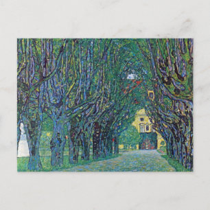 Avenue In Schloss Kammer Park by Gustav Klimt Postkarte