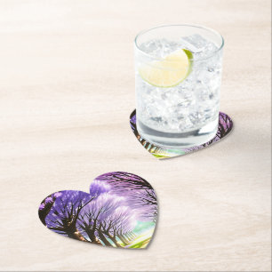 **"Avenue of Elegance: Lila Jacaranda Row"** Untersetzer