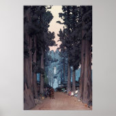 Avenue of Japanese Cedar Trees Repro. Kunst Poster (Vorne)