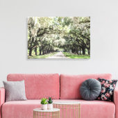 Avenue of Oaks, Boone Hall Plantation Wasserfarbe Leinwanddruck (Insitu (Wohnzimmer))