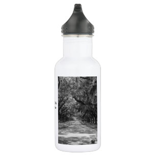 Avenue of Oaks Graustufen Water Flasche Edelstahlflasche