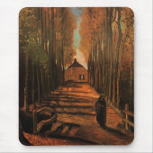 Avenue of Poplars im Herbst Van Gogh Mousepad (Vorne)